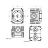 Betondoboz mágneses 1-es téglalap 71mm x 90mm 68mm-átmérő műanyag narancs SB-KP KOPOS