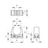 Bilincs M32 Quick 32mm-csőátmérőhöz műanyag 1db csőhöz szürke sorolható 2955 M32 OBO-BETTERMANN