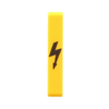 Figyelmeztető fedél villámjel, sárga/fekete, szélesség: 5mm  AD 1/5/B YE CONTA-CLIP