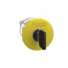 Gomba nyomófej d22 40mm vészleállító sárga reteszelt kulcs-nyugtázás Harmony XB4 Schneider
