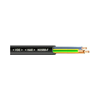 Gumiköpenyű kábel H05RR-F 5x 1.5mm2 hajlékony 300V/U0 500V fekete H05RR-F KÁBELgyártó