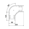 Kábeltálca 90° idom 100mm x 60mm-mag. 90° merítetten horganyzott acél RB 90 620 FT OBO-BETTERMANN