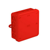 Kötődoboz falonkívüli műanyag 100mm x 100mm 40mm piros IP55 A 14 HF RO OBO-BETTERMANN