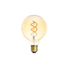 LED lámpa G95 spirál borostyán gömb filament 5W- 27W E27 290lm 818 220-240V XLED G95 5W-SW KANLUX