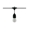 LED kerti lámpafüzér 5m/10db E27+LED lámpa sorolható dugó+dugalj 2W/m 2db/m 55lm/m LEDOM LED line