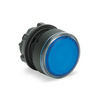 Nyomógombfej műanyag d22 világító lapos kék reteszelt kerek Harmony XB5 Schneider