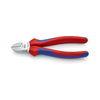 Oldalcsípő fogó 62HRC max.d3/2mm hosszított vágóél piros-kék normál 160mm KNIPEX