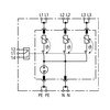 Túlfeszültség-finomvédelem DEHNrail ipari elektronikához T3 4P 230V/AC 25A DR M 4P 255 DEHN