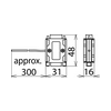 Túlfeszültség-korlátozó FS/USD 6.0V/DC 0.4kA 25V-ér/ér FS 9E PB 6 DEHN