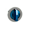Választókapcsoló fej fém d22 világító 3-állású kék kerek kék-búra Harmony XB4 Schneider