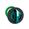 Választókapcsoló fej műanyag d30 világító 3-állású visszaugró zöld kerek Harmony XB5 Schneider