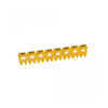Vezeték- és sorkapocsjelölő (Q) 1,5-2,5mm2 füzet műanyag sárga bepattintó CAB3 LEGRAND