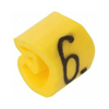 Vezetékjelölő (6) rácsúsztatható 2,5-16mm2 füzet műanyag sárga CLI C 2-4 GE/SW 6 MP Weidmüller