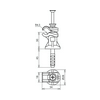 Vezetőtartó DEHNfix St/Zn Rd6-10-hez 30mm csavarbilincs LH DFI DQ 6.10 STTZN H30 GR DEHN