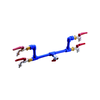 Vízkészlet QMC63 energiaoszlophoz 1be-/2ki (1/2